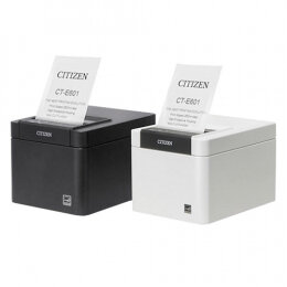 Citizen CT-E601, USB, USB-Host, BT, 8 Punkte/mm (203dpi), Cutter, schwarz CTE601XTEBX