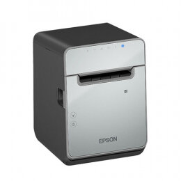 Epson TM-L100, 8 Punkte/mm (203dpi), Cutter, linerless, USB, Lightning, BT, Ethernet, schwarz C31CJ52121
