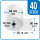 Bonrollen Thermopapier, 80 mm / 64 mm / 12 mm / 50 m / 55 gr. / 40 St&uuml;ck /Karton